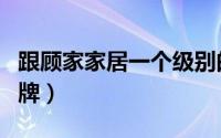 跟顾家家居一个级别的（和顾家家居齐名的品牌）
