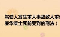 驾驶人发生重大事故致人重伤死亡可能会受到什么刑法（威廉华莱士死前受到的刑法）
