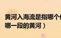黄河入海流是指哪个位置（黄河入海流指的是哪一段的黄河）