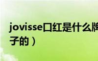 jovisse口红是什么牌子（joho口红是什么牌子的）