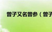 曾子又名曾参（曾子和曾参是一个人吗）