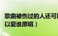 歌曲被伤过的人还可以爱谁（被伤过的人还可以爱谁原唱）