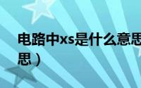 电路中xs是什么意思（电气中xs代表什么意思）
