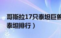 哥斯拉17只泰坦巨兽实力排名（哥斯拉20只泰坦排行）