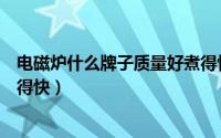 电磁炉什么牌子质量好煮得快呢（电磁炉什么牌子质量好煮得快）
