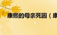 康熙的母亲死因（康熙的母亲是疯子吗）