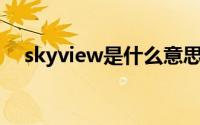 skyview是什么意思（skynews是什么）