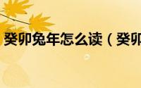 癸卯兔年怎么读（癸卯兔年下一年是什么年）