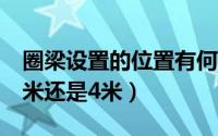 圈梁设置的位置有何规定（圈梁设置高度为3米还是4米）