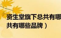 资生堂旗下总共有哪些品牌?（资生堂旗下总共有哪些品牌）