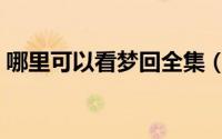 哪里可以看梦回全集（梦回反派哪里可以看）