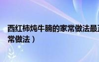 西红柿炖牛腩的家常做法最正宗的做法（西红柿炖牛腩的家常做法）