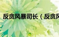 反贪风暴司长（反贪风暴3张部长是谁演的）