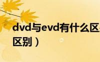 dvd与evd有什么区别（DVD和EVD有什么区别）