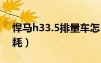 悍马h33.5排量车怎么样（悍马h335真实油耗）