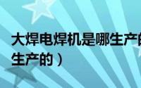 大焊电焊机是哪生产的品牌（大焊电焊机是哪生产的）