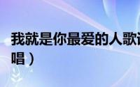 我就是你最爱的人歌词（我就是你最爱的人原唱）