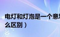 电灯和灯泡是一个意思吗（电灯泡和灯泡有什么区别）