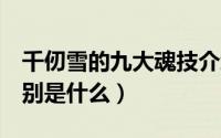 千仞雪的九大魂技介绍（千仞雪的9个魂技分别是什么）