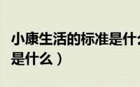 小康生活的标准是什么图片（小康生活的标准是什么）