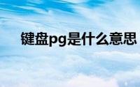 键盘pg是什么意思（键盘pgm是什么）