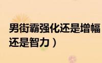 男街霸强化还是增幅（100级男街霸增幅力量还是智力）