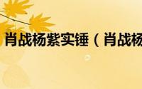 肖战杨紫实锤（肖战杨紫官方辟谣恋情了吗）