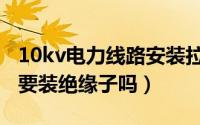 10kv电力线路安装拉线的制作图（10kv拉线要装绝缘子吗）