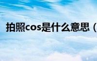拍照cos是什么意思（cos照片是什么意思）