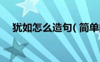 犹如怎么造句( 简单的)（犹如怎么造句）