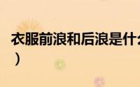 衣服前浪和后浪是什么意思（后浪是什么意思）