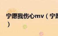 宁愿我伤心mv（宁愿我伤心歌词是什么意思）