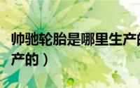 帅驰轮胎是哪里生产的啊（帅驰轮胎是哪里生产的）