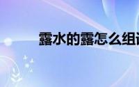 露水的露怎么组词（露怎么组词）