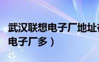 武汉联想电子厂地址在哪里（武汉哪个工业园电子厂多）