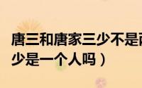 唐三和唐家三少不是两个人吗（唐三和唐家三少是一个人吗）