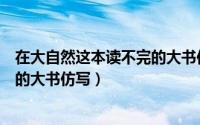 在大自然这本读不完的大书仿写句子（在大自然这本读不完的大书仿写）