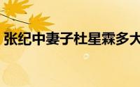 张纪中妻子杜星霖多大（张纪中第一个妻子）
