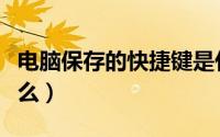 电脑保存的快捷键是什么（保存的快捷键是什么）