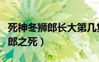 死神冬狮郎长大第几集（死神千年血战篇冬狮郎之死）