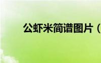 公虾米简谱图片（公虾米家常做法）