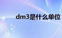dm3是什么单位（dm3什么单位）