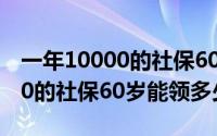一年10000的社保60岁能领多少（一年12000的社保60岁能领多少）