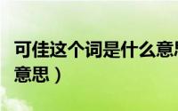 可佳这个词是什么意思啊（可佳这个词是什么意思）