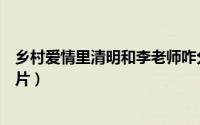 乡村爱情里清明和李老师咋分手的（乡村爱情清明扮演者图片）