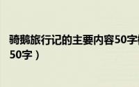 骑鹅旅行记的主要内容50字概括（骑鹅旅行记主要内容概括50字）
