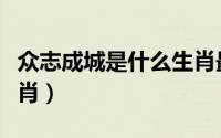 众志成城是什么生肖最好（众志成城是什么生肖）