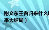 谢文东王者归来什么时候上映（谢文东王者归来大结局）