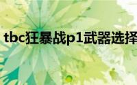 tbc狂暴战p1武器选择（狂暴战p4武器排行）