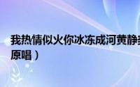 我热情似火你冰冻成河黄静美dj版（我热情似火你冰冻成河原唱）